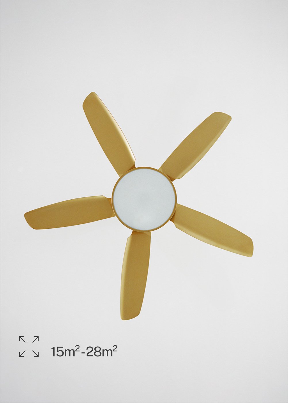 CREATE - WIND FLAT - Ventilatore da soffitto 40W silenzioso Ø132 cm