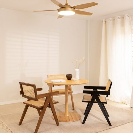 CREATE - WIND FLAT - Ventilatore da soffitto 40W silenzioso Ø132 cm