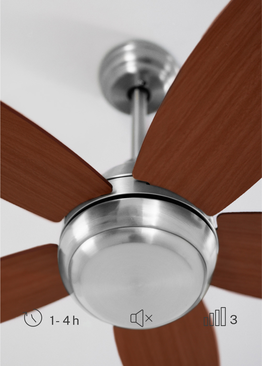 CREATE - WIND FLOWOOD - Ventilatore da soffitto 60W silenzioso Ø107 cm