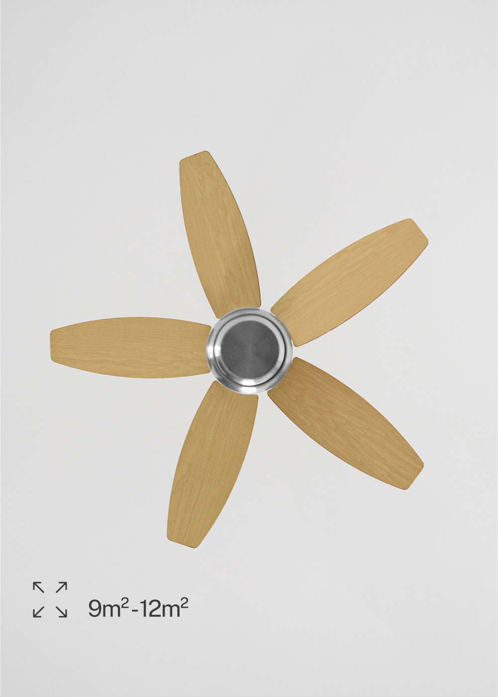CREATE - WIND FLOWOOD - Ventilatore da soffitto 60W silenzioso Ø107 cm