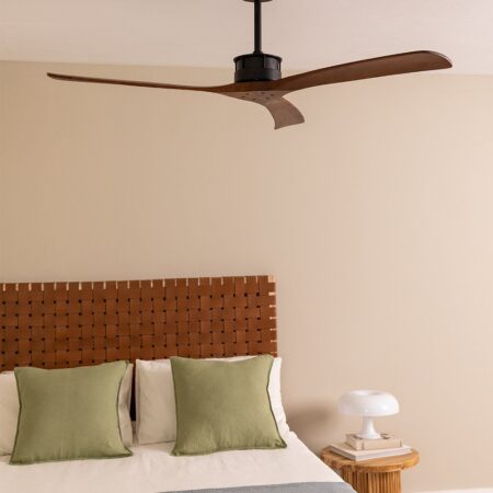 CREATE - WIND LARGE - Ventilatore da soffitto 40W silenzioso XL Ø152 cm 100% legno