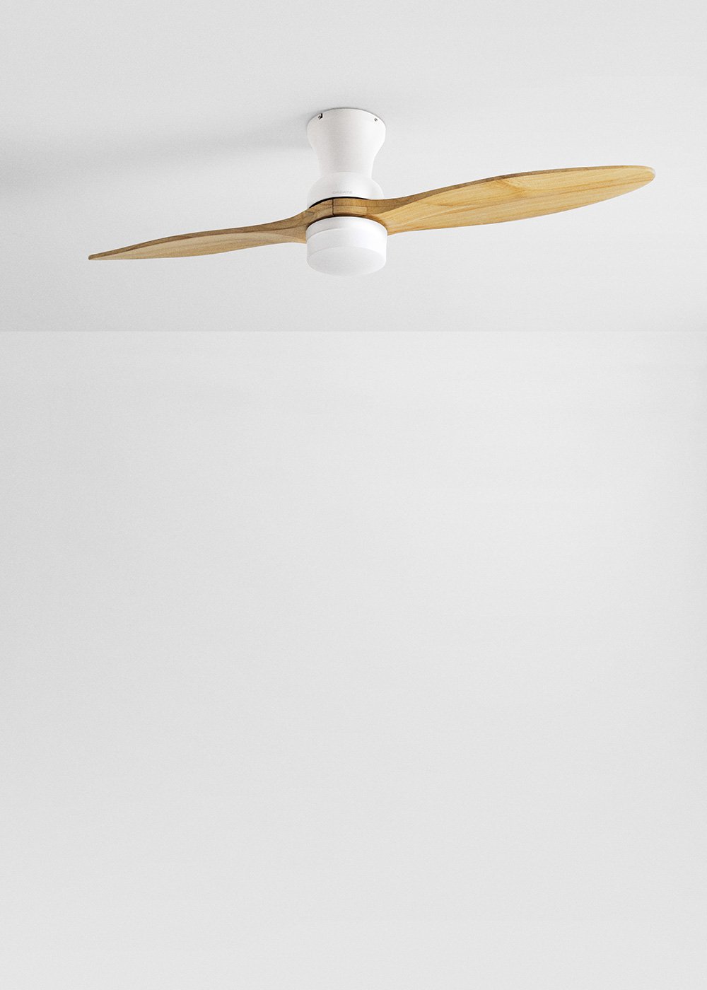 CREATE - WIND PROP - Ventilatore da soffitto 40W silenzioso Ø132 cm 100% legno