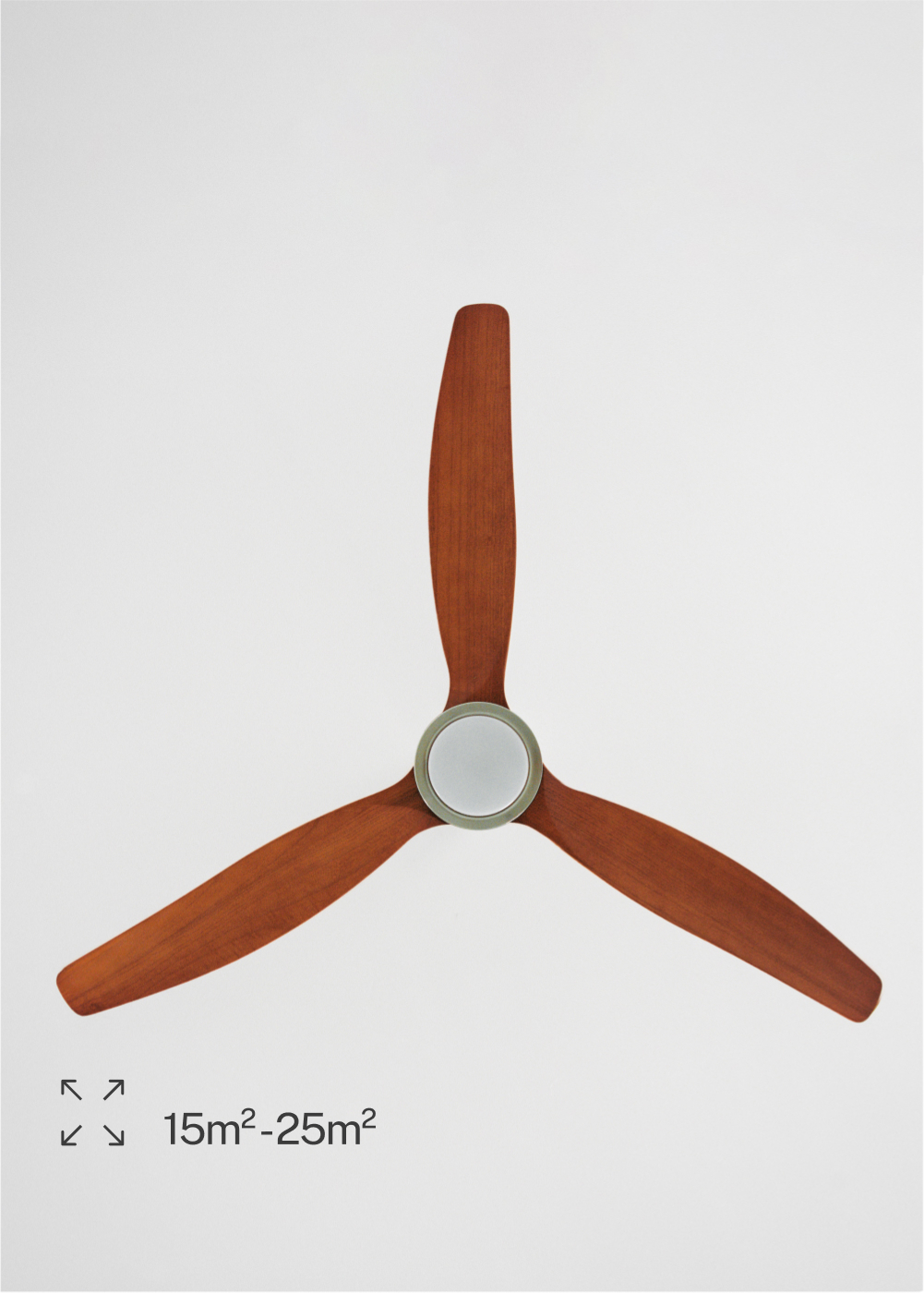 CREATE - WIND STYLANCE - Ventilatore da soffitto 40W silenzioso Ø132 cm 100% legno