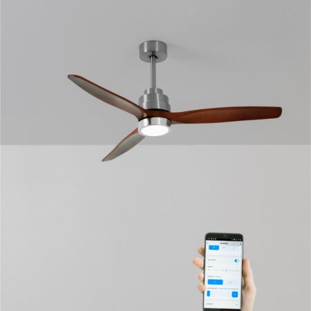 CREATE - WIND STYLANCE - Ventilatore da soffitto 40W silenzioso Ø132 cm 100% legno