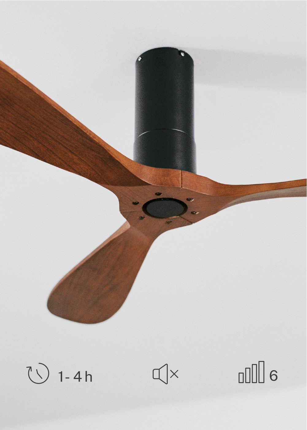 CREATE - WIND TUBE - Ventilatore da soffitto 40W silenzioso Ø132 cm