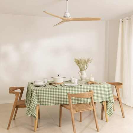 CREATE - WIND WOOD - Ventilatore da soffitto 75W silenzioso Ø132 cm 100% legno