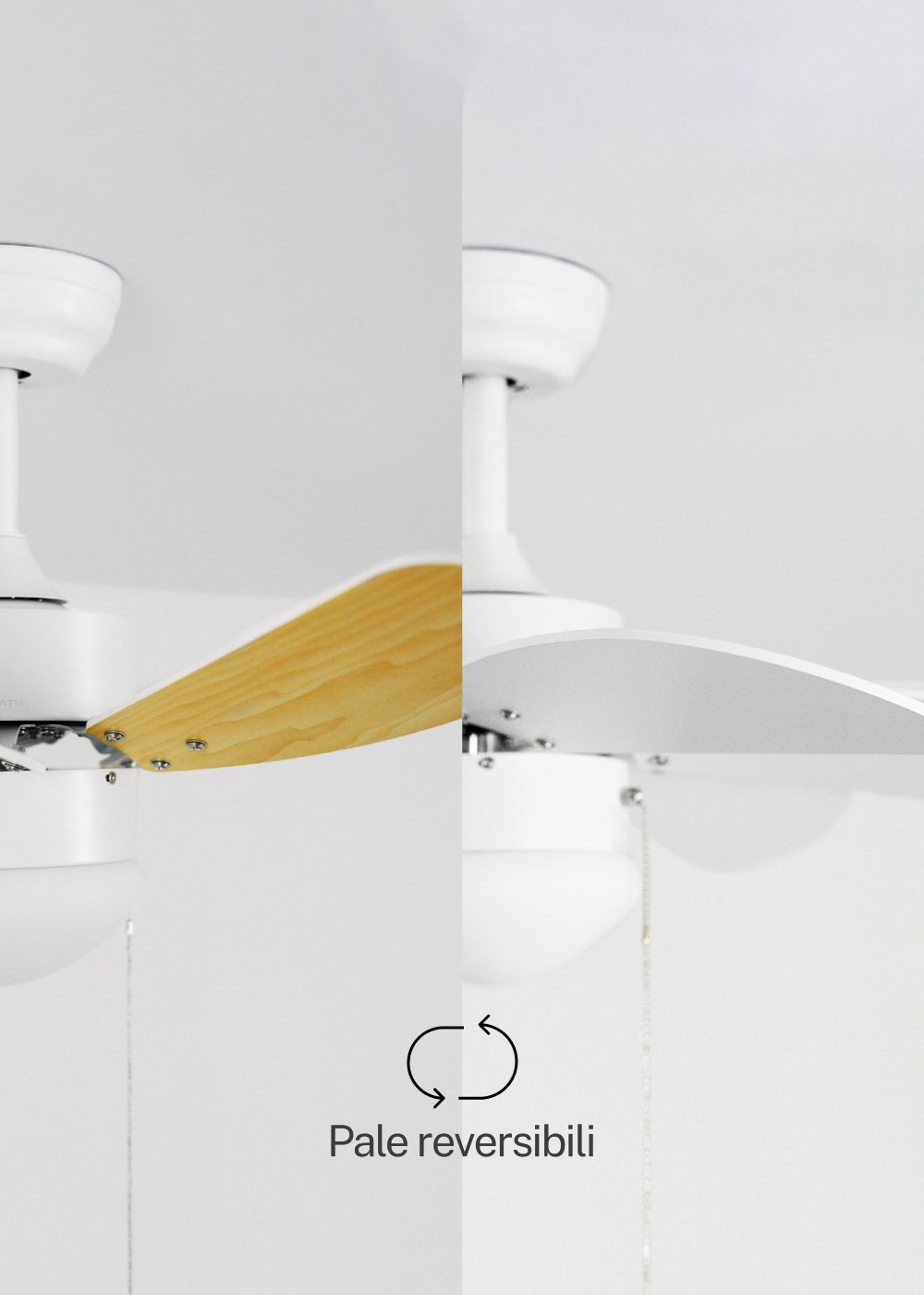 CREATE - WINDLIGHT EASY - Ventilatore da soffitto 53W Silenzioso Ø86 cm