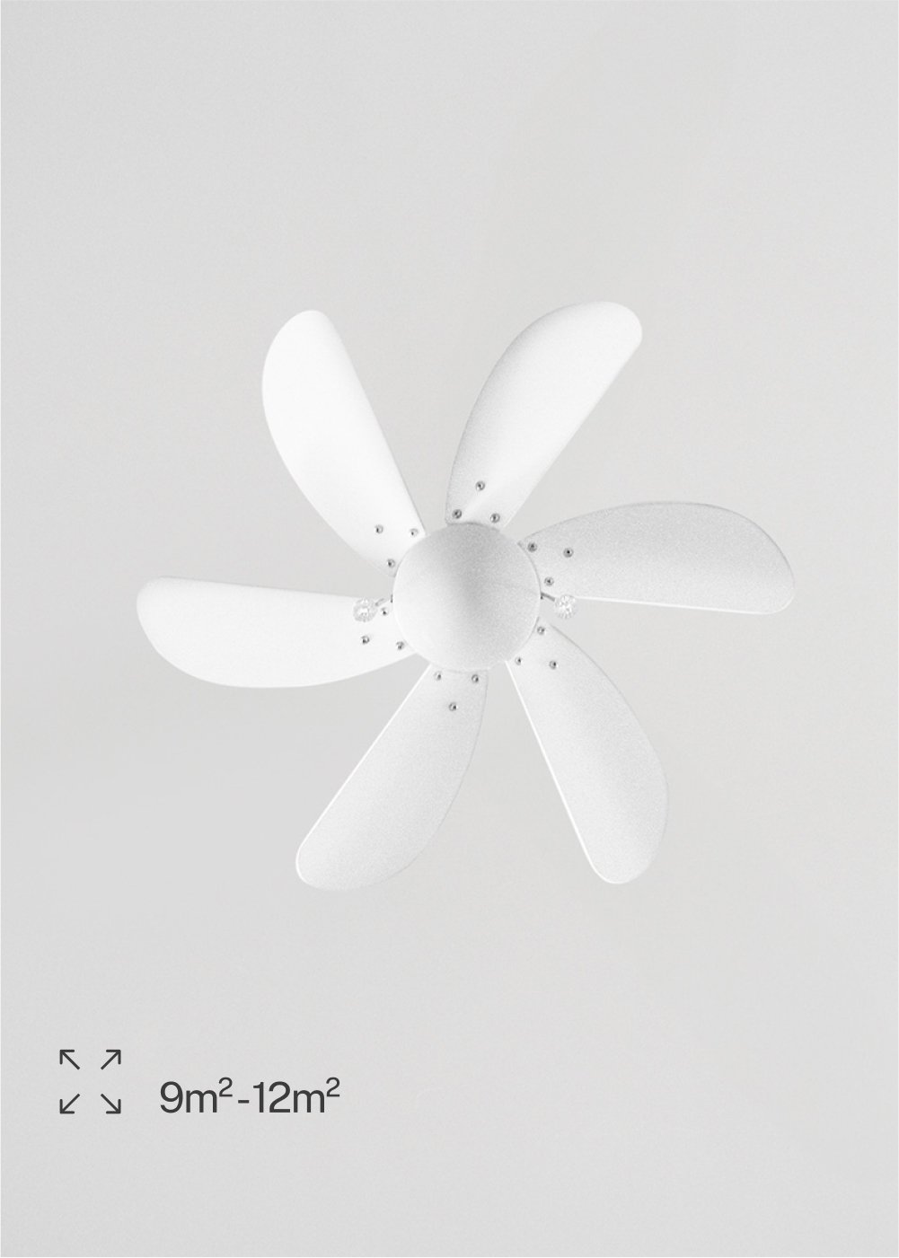 CREATE - WINDLIGHT EASY - Ventilatore da soffitto 53W Silenzioso Ø86 cm