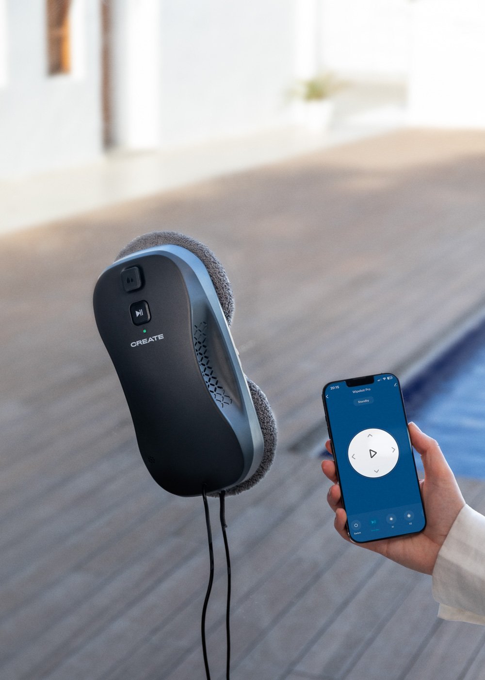 CREATE - WIPEBOT PRO - Robot puliscivetri automatico con WiFi