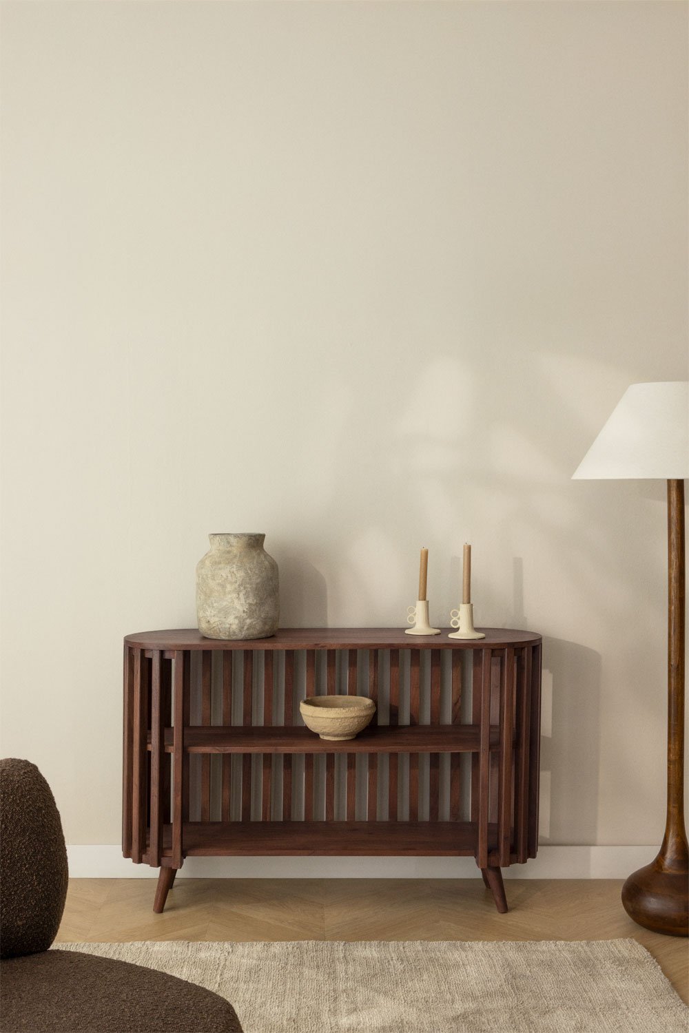 Credenza 120x35 cm in legno di acacia Dragor