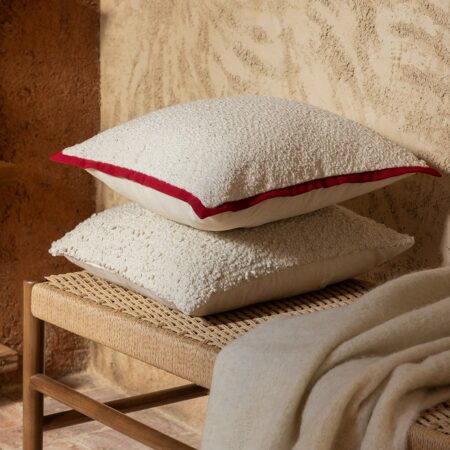 Cuscino quadrato in tessuto bouclé (45x45 cm) Renildo
