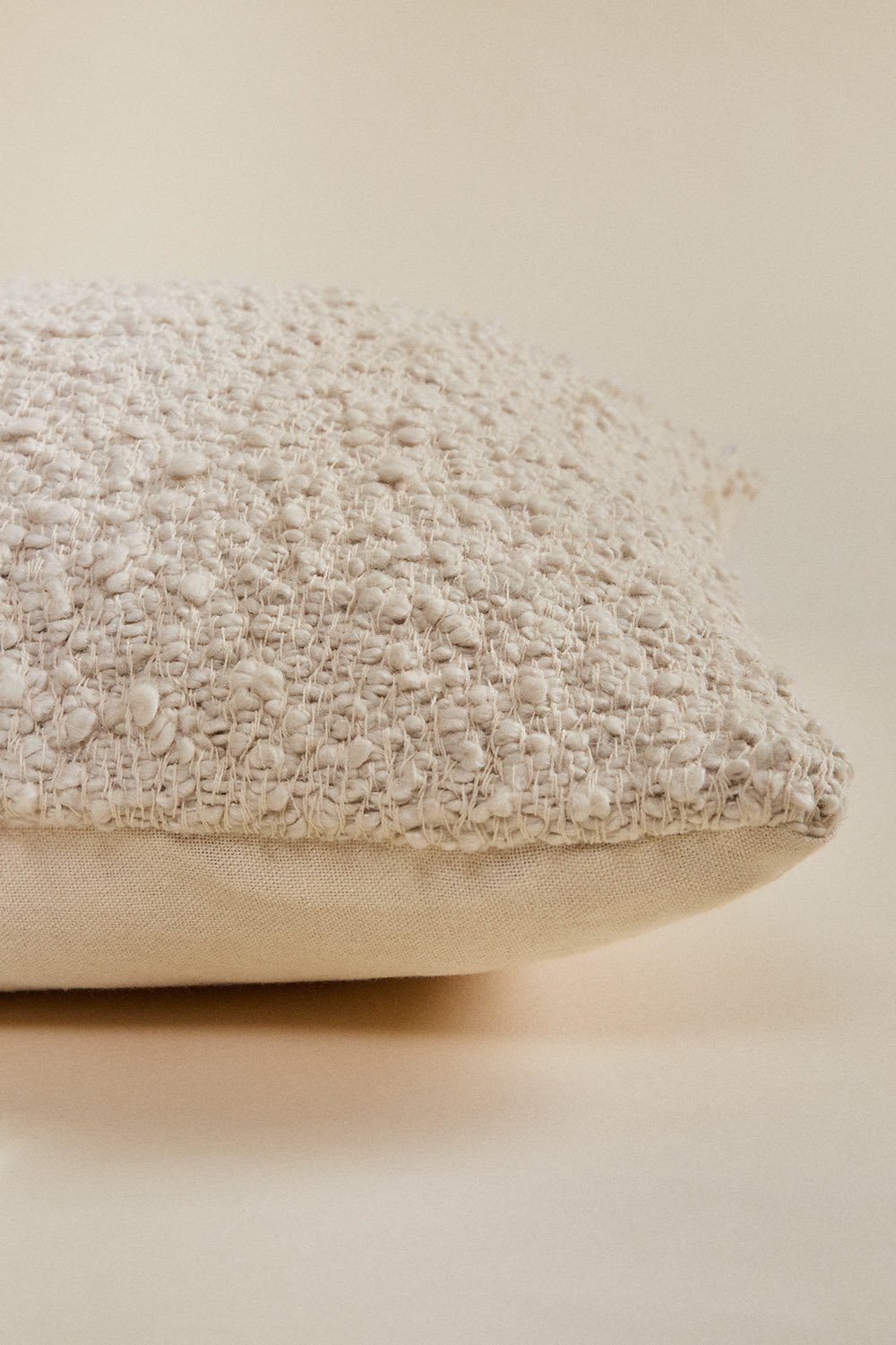 Cuscino quadrato in tessuto bouclé (45x45 cm) Zanero