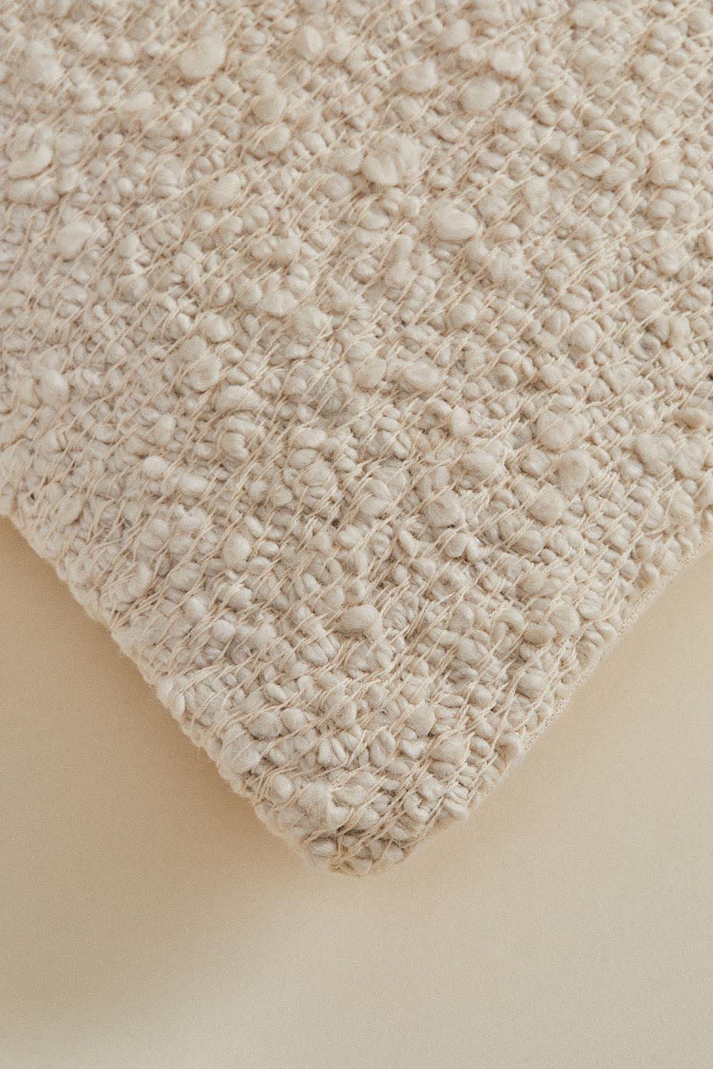 Cuscino quadrato in tessuto bouclé (45x45 cm) Zanero