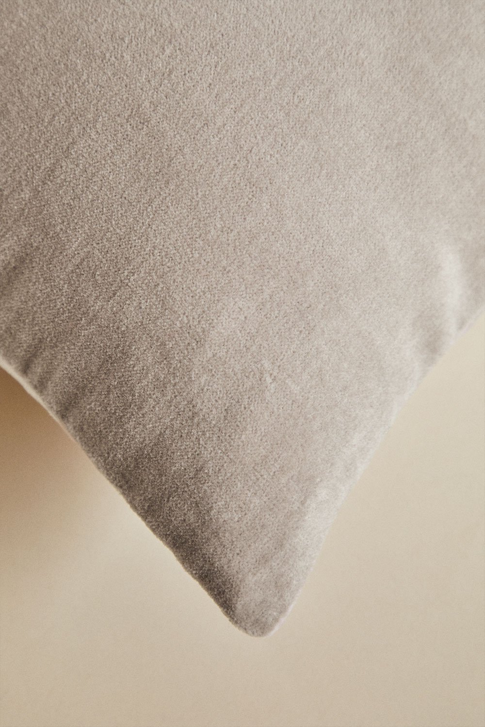 Cuscino quadrato in velluto di cotone (40x40 cm) Enid