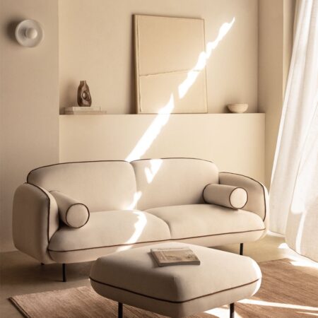 Divano 3 posti con pouf Biel