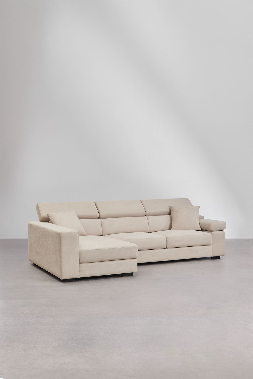 Divano Aramis a 3 posti con chaise longue sinistra