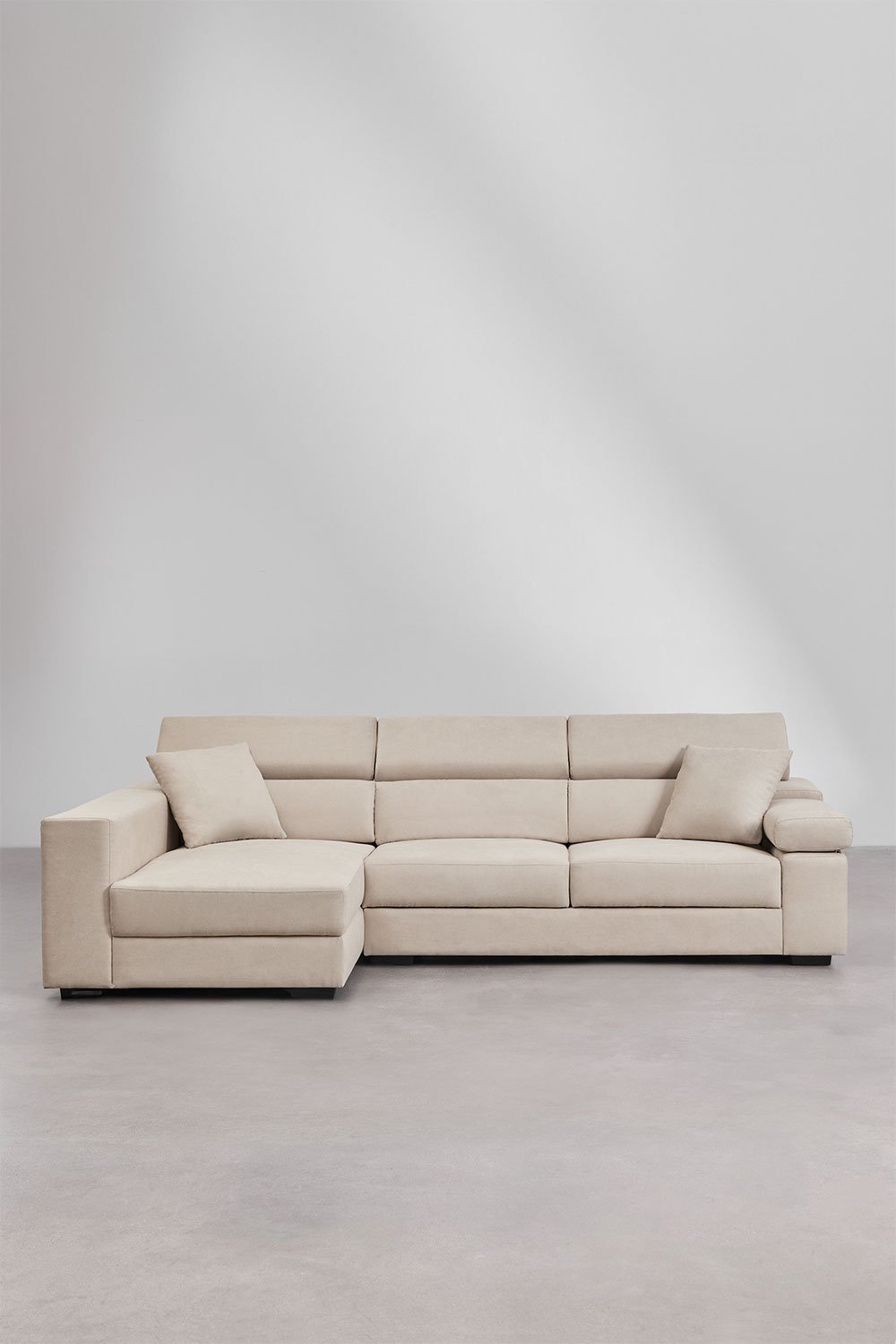 Divano Aramis a 3 posti con chaise longue sinistra