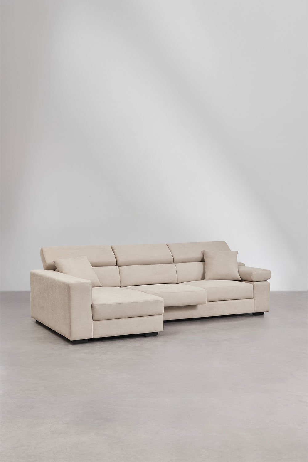 Divano Aramis a 3 posti con chaise longue sinistra