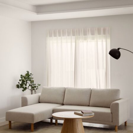 Divano chaise longue Caspian a 3 posti