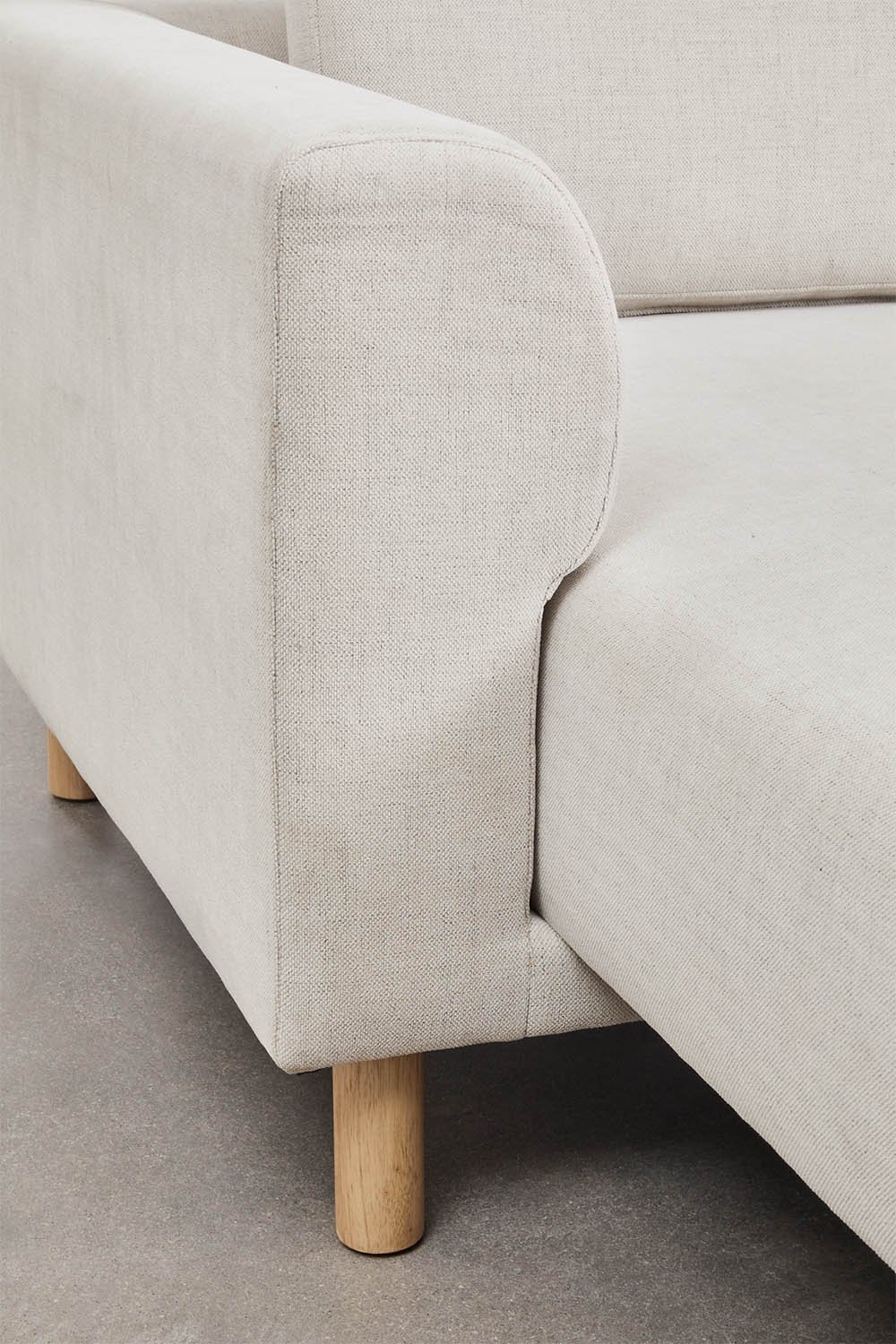 Divano chaise longue Caspian a 3 posti