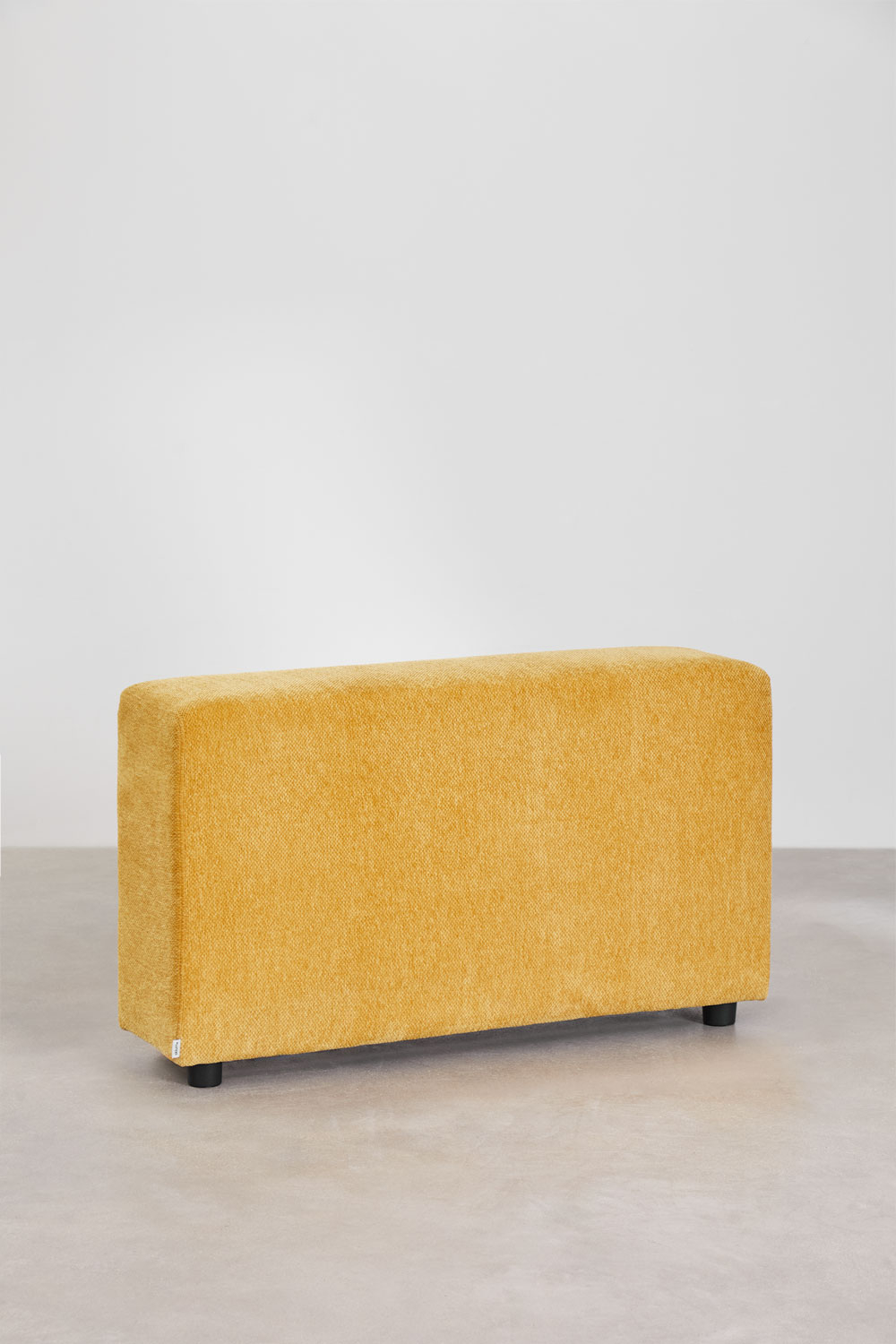 Divano modulare angolare destro a 2 pezzi con bracciolo alto e pouf (â†”ï¸Ž285 cm) Bruna