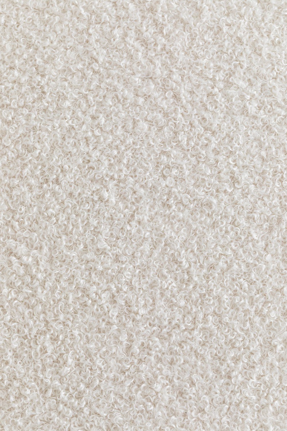 Divano componibile angolare destro in 3 pezzi con pouf triangolare in shearling Borjan