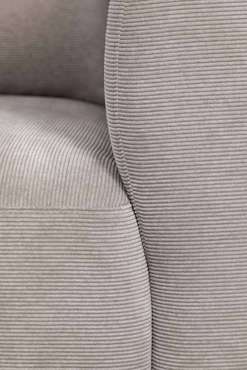 Divano componibile angolare in 2 pezzi con chaise longue sinistra e pouf Fogler