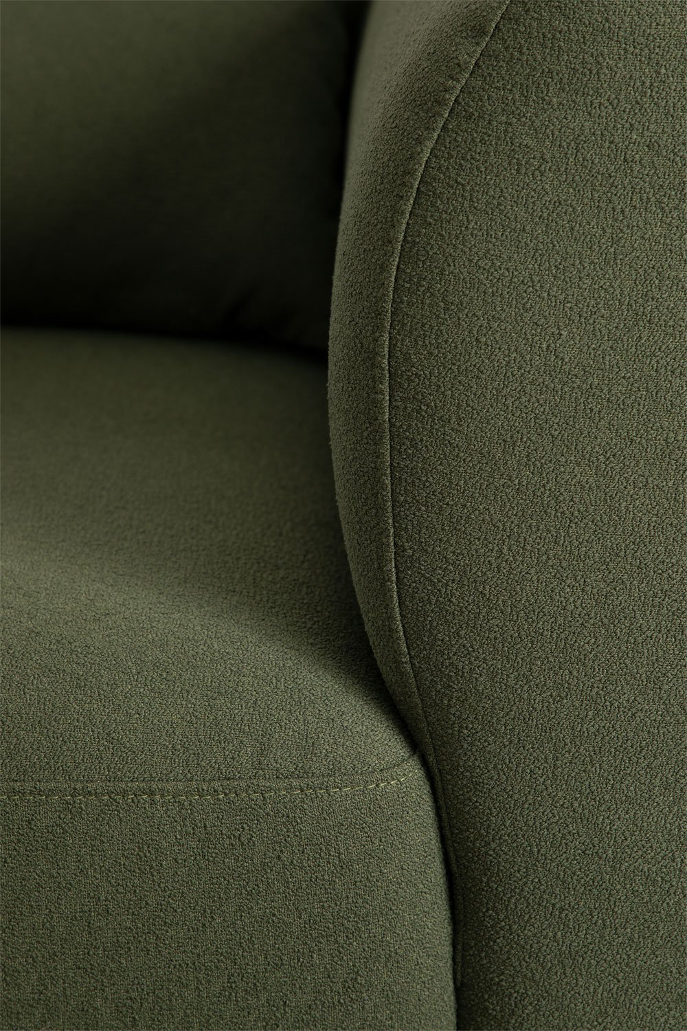 Divano componibile angolare in 4 pezzi con chaise longue destra e pouf Fogler