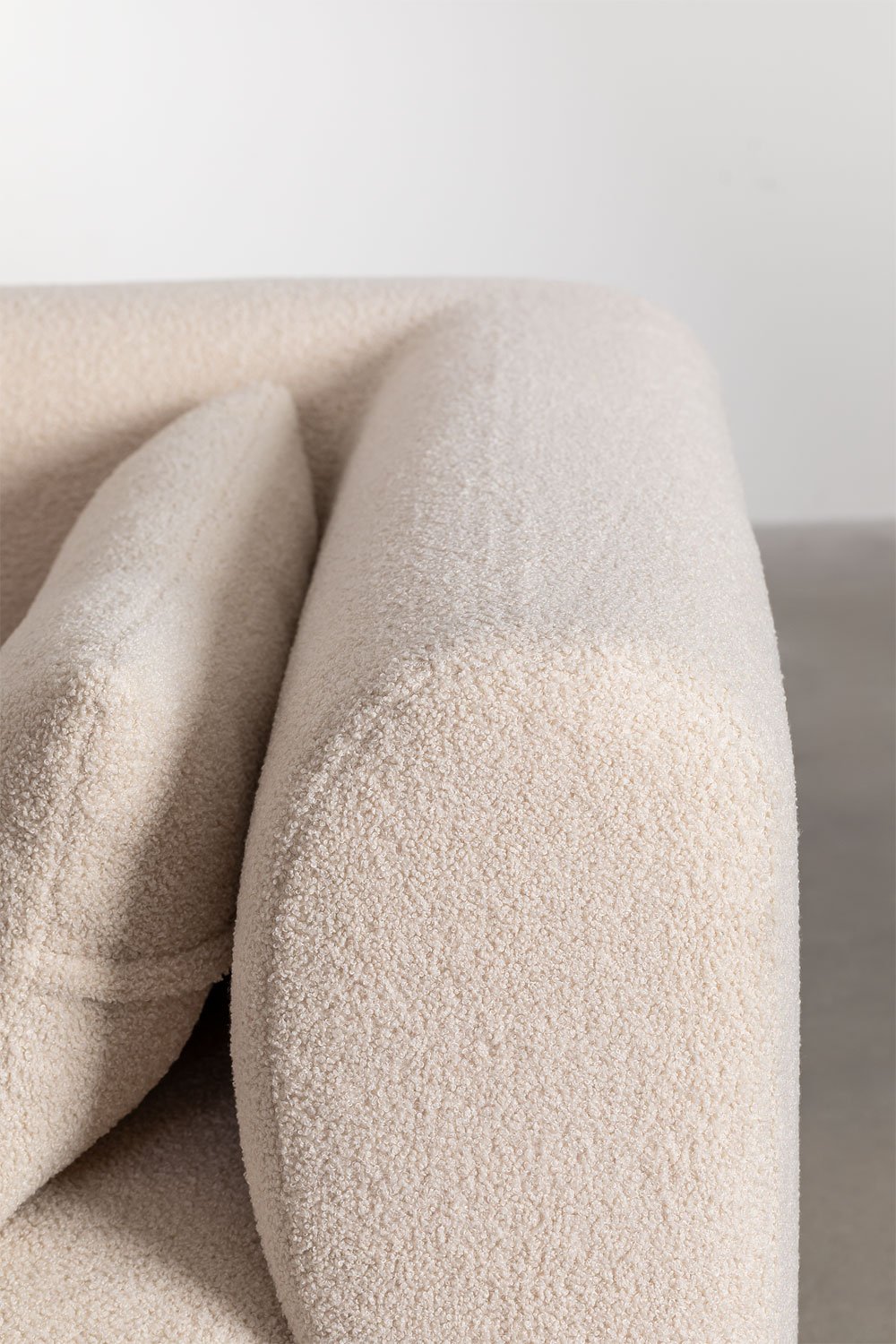 Divano componibile angolare in 4 pezzi con chaise longue destra e pouf Fogler