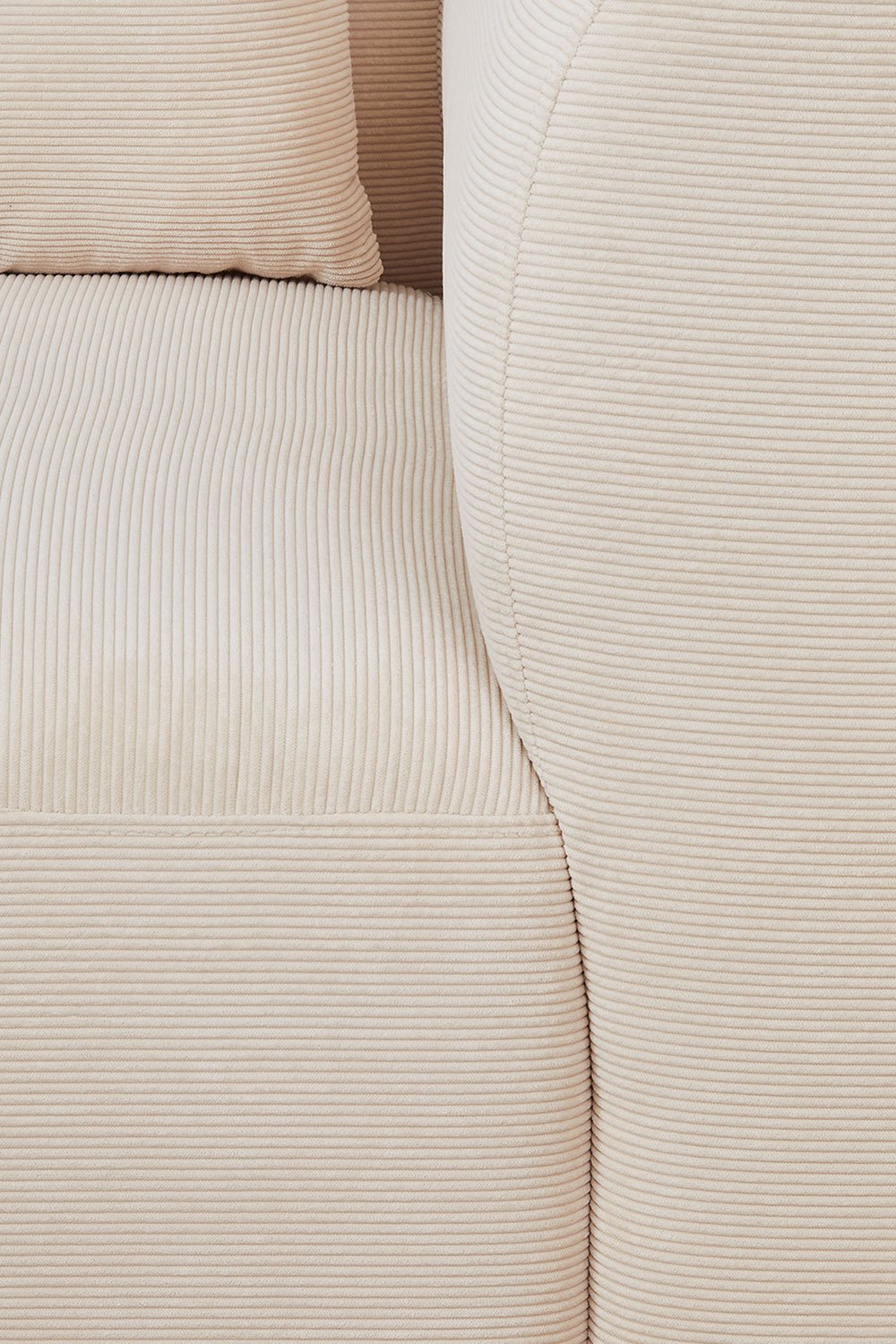 Divano componibile angolare in 5 pezzi con pouf Fogler