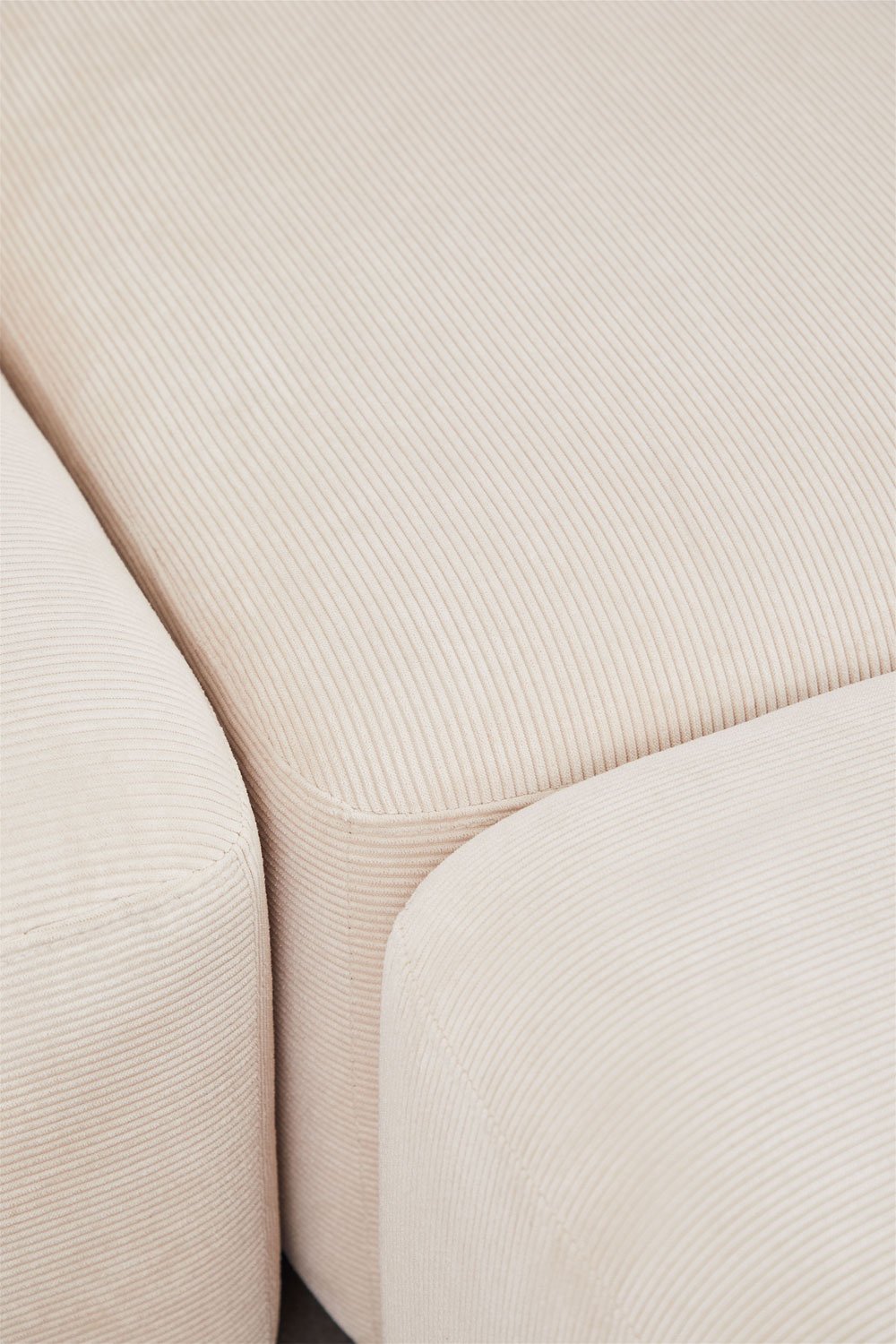 Divano componibile angolare in 5 pezzi con pouf Fogler