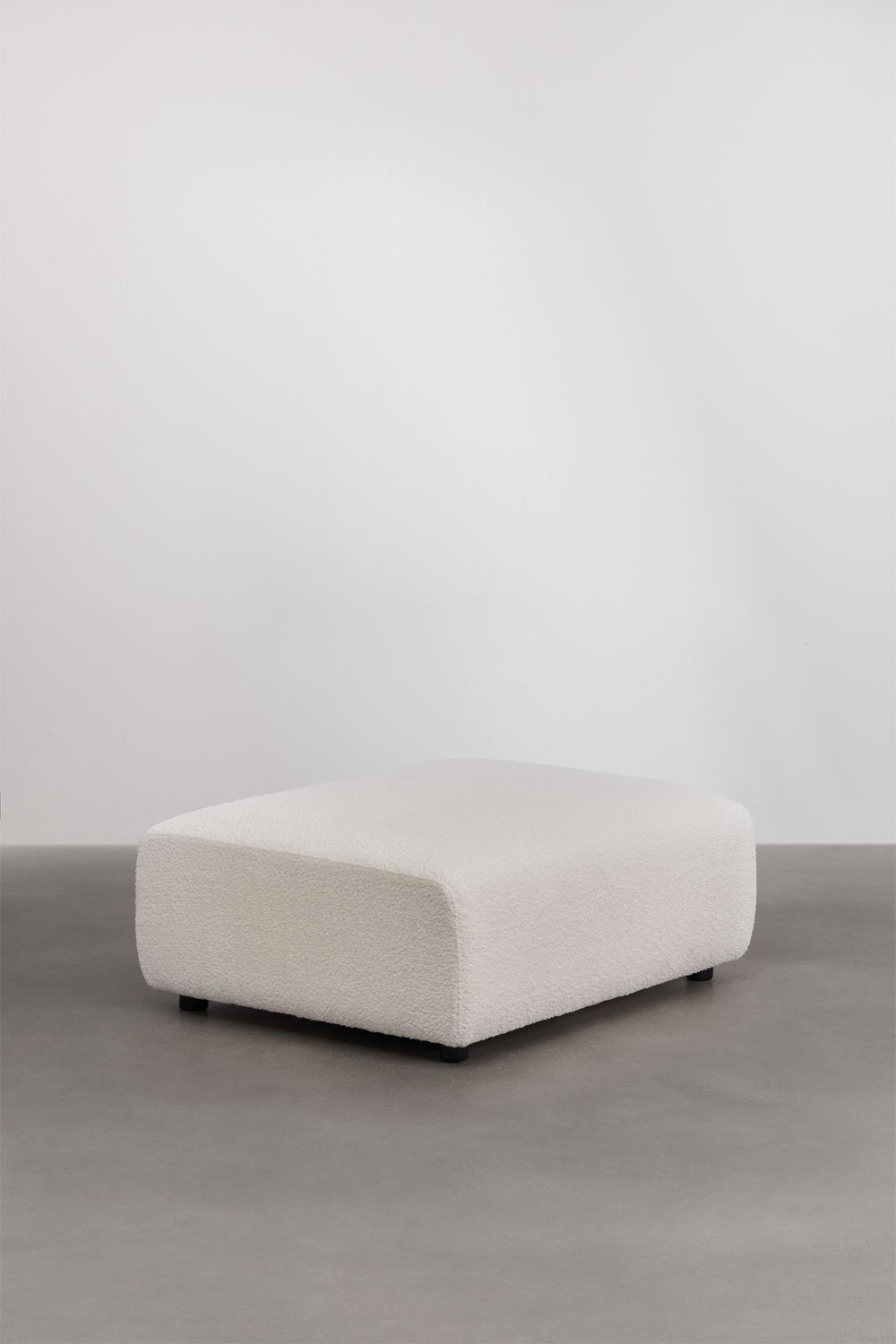 Divano modulare angolare sinistro a 2 pezzi con bracciolo alto e pouf (â†”ï¸Ž345 cm) Bruna