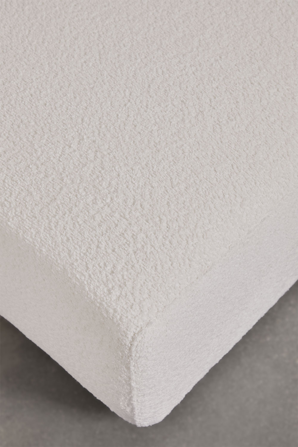 Divano modulare angolare sinistro a 2 pezzi con bracciolo alto e pouf (â†”ï¸Ž345 cm) Bruna