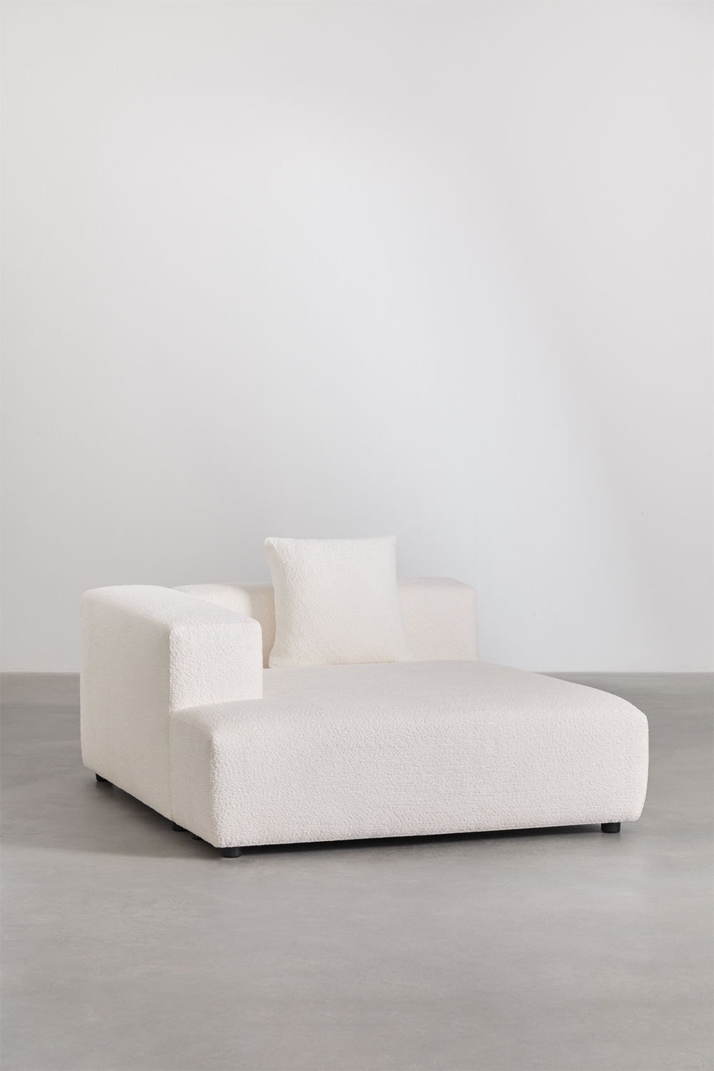 Divano modulare con chaise longue angolare sinistra a 3 pezzi con pouf (â†”ï¸Ž390 cm) Bruna