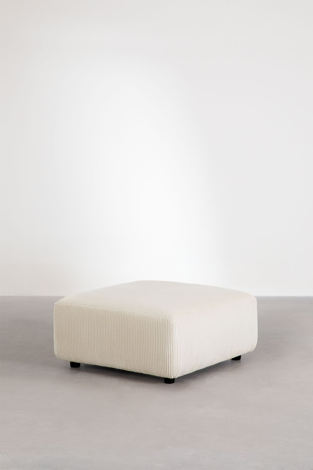 Divano componibile chaise longue angolare 3 pezzi sinistro con puff (â†”ï¸Ž450 cm) Bruna