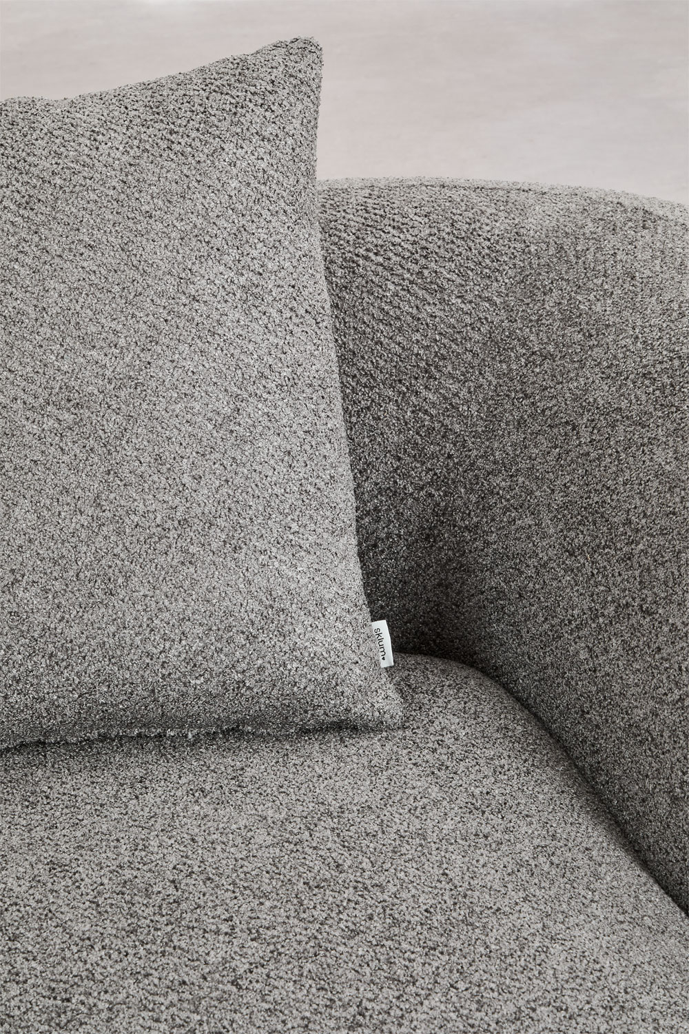 Divano modulare destro con chaise longue in 2 pezzi in ciniglia Coco