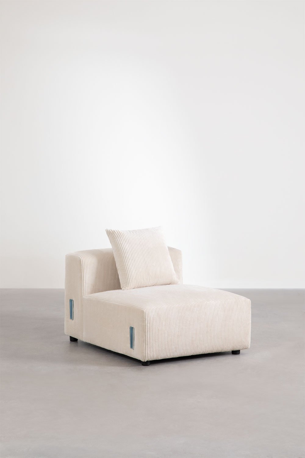 Sofà modulare con chaise longue destra a 3 pezzi (↔︎335 cm) con bracciolo alto Bruna