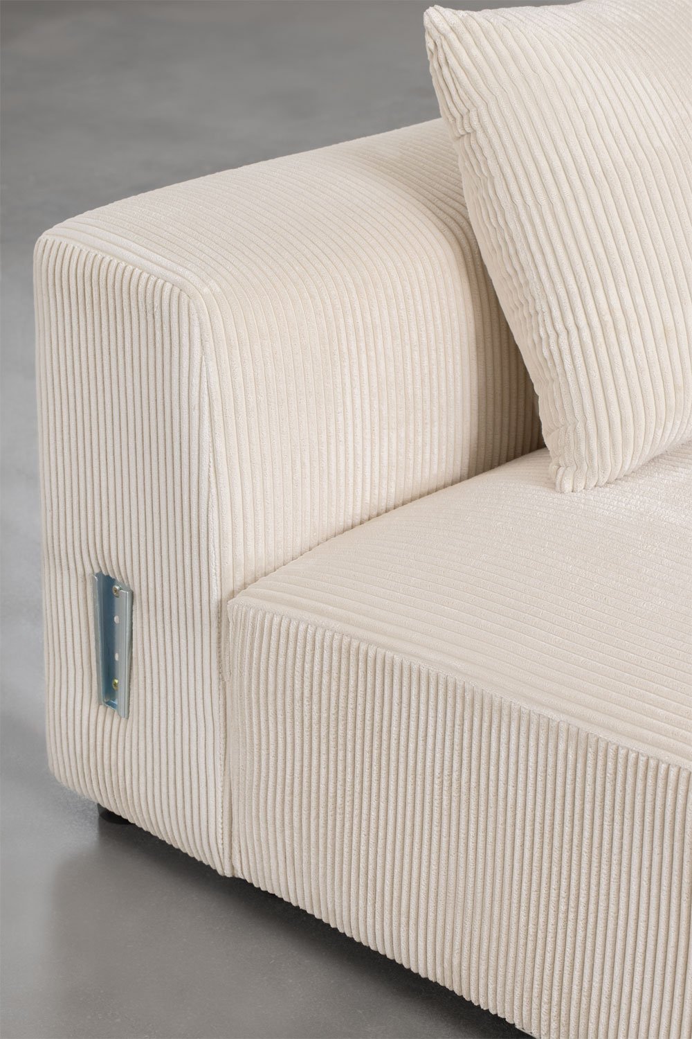 Sofà modulare con chaise longue destra a 3 pezzi (↔︎335 cm) con bracciolo alto Bruna
