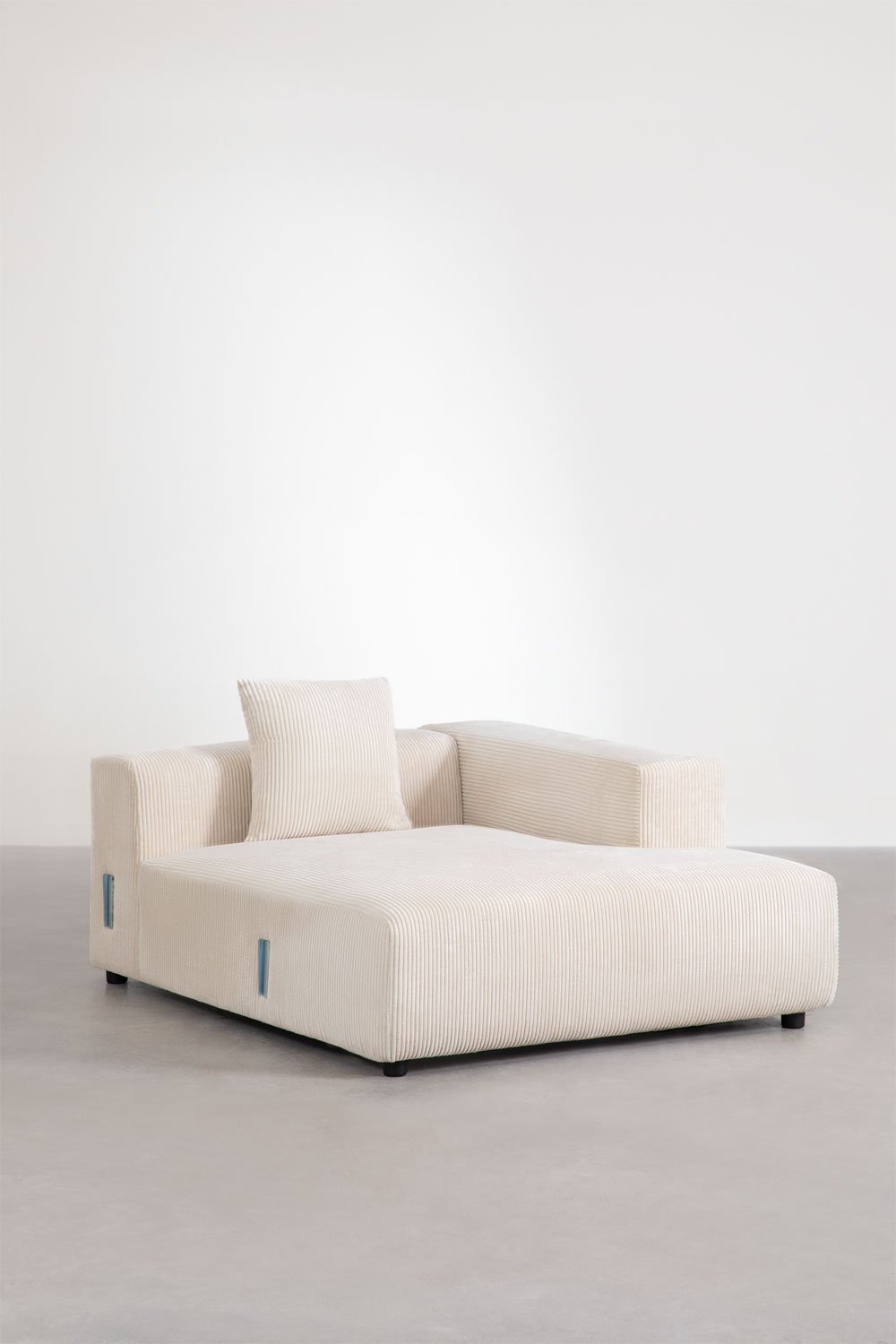 Sofà modulare con chaise longue destra a 3 pezzi (↔︎335 cm) con bracciolo alto Bruna