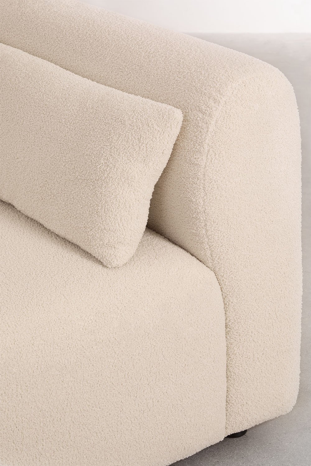 Divano componibile chaise longue destra in 4 pezzi con daybed e pouf Fogler
