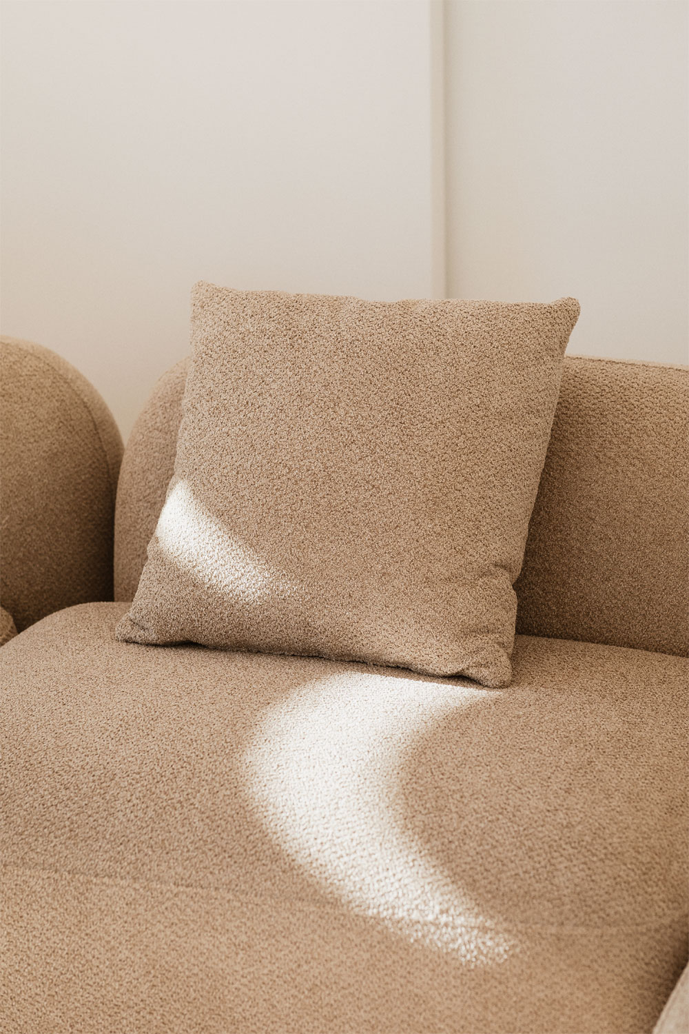 Sofà modulare con chaise longue sinistra a 2 pezzi in ciniglia Coco