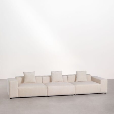 Divano componibile in 3 pezzi (â†”ï¸Ž375 cm) con braccioli bassi Bruna