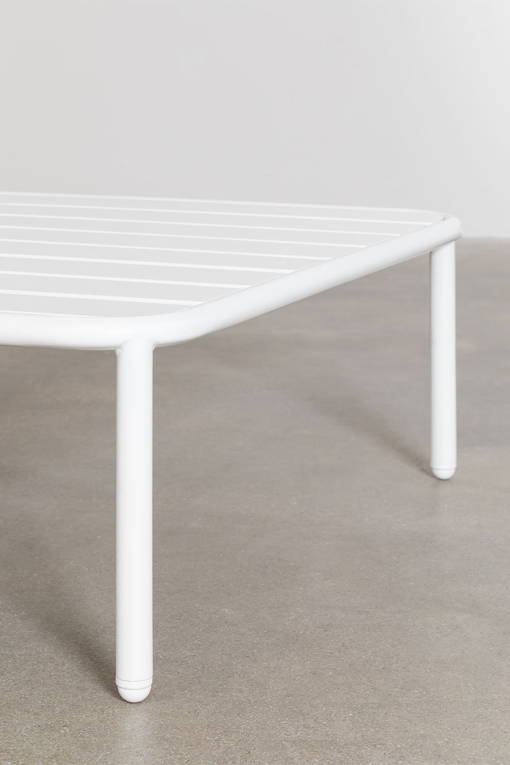 Divano da giardino componibile in 3 pezzi con 2 poltrone angolari e tavolino Roubly