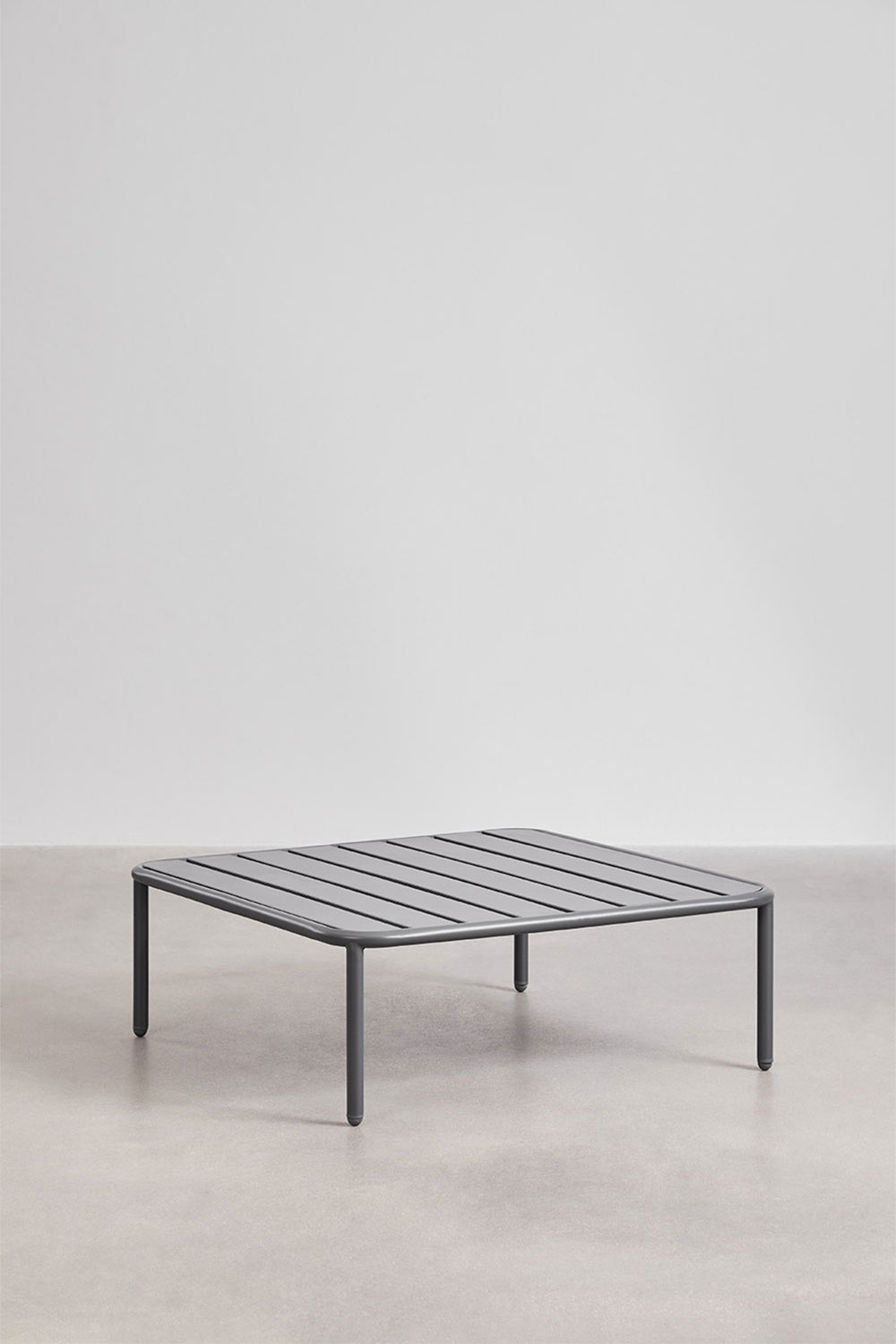Set da giardino con divano componibile in 2 pezzi e tavolino Roubly