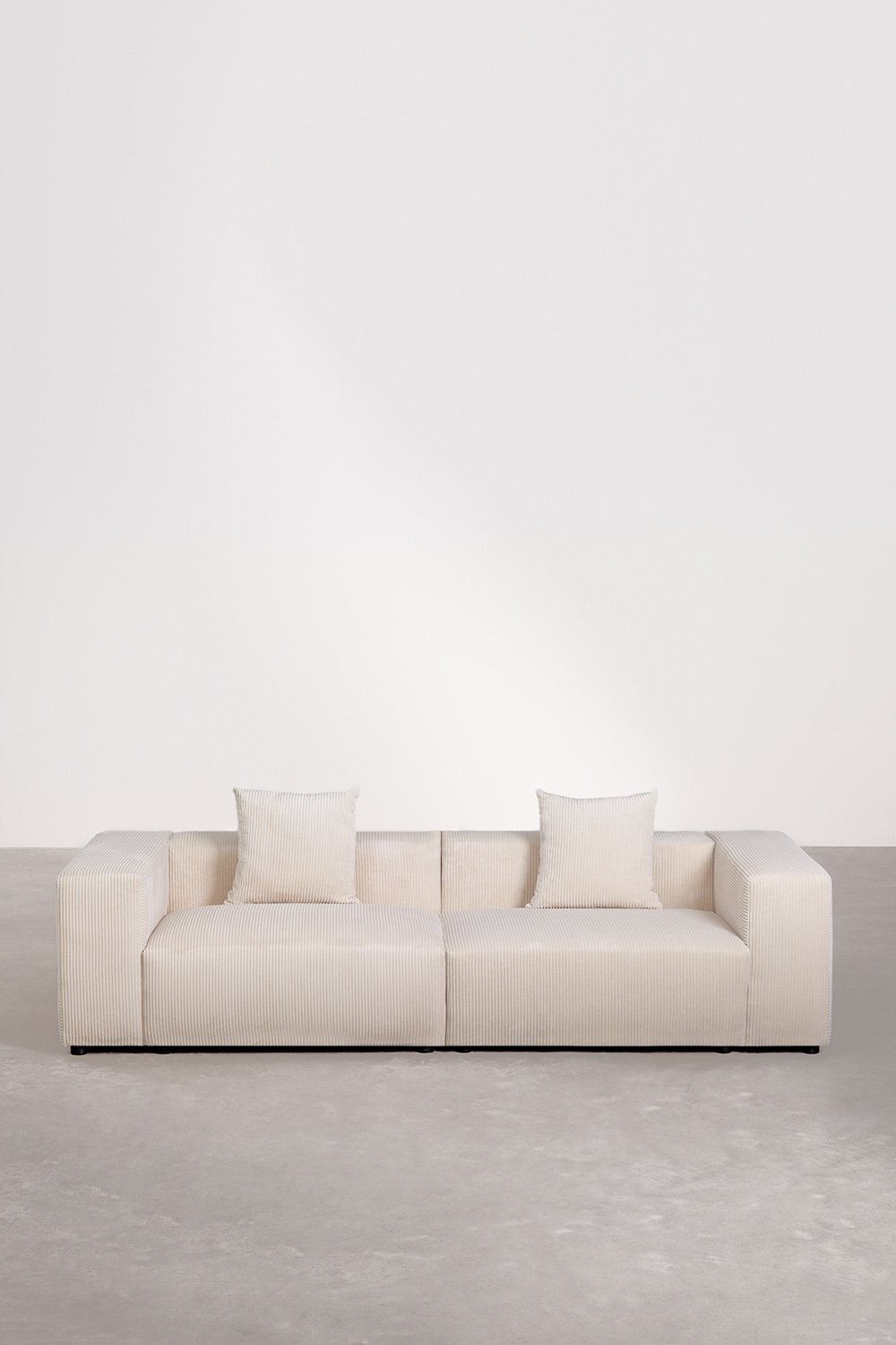 Sofà modulare a 2 pezzi (↔︎270 cm) con bracciolo alto Bruna