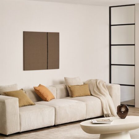 Sofà modulare a 3 pezzi (↔︎315 cm) con bracciolo alto Bruna