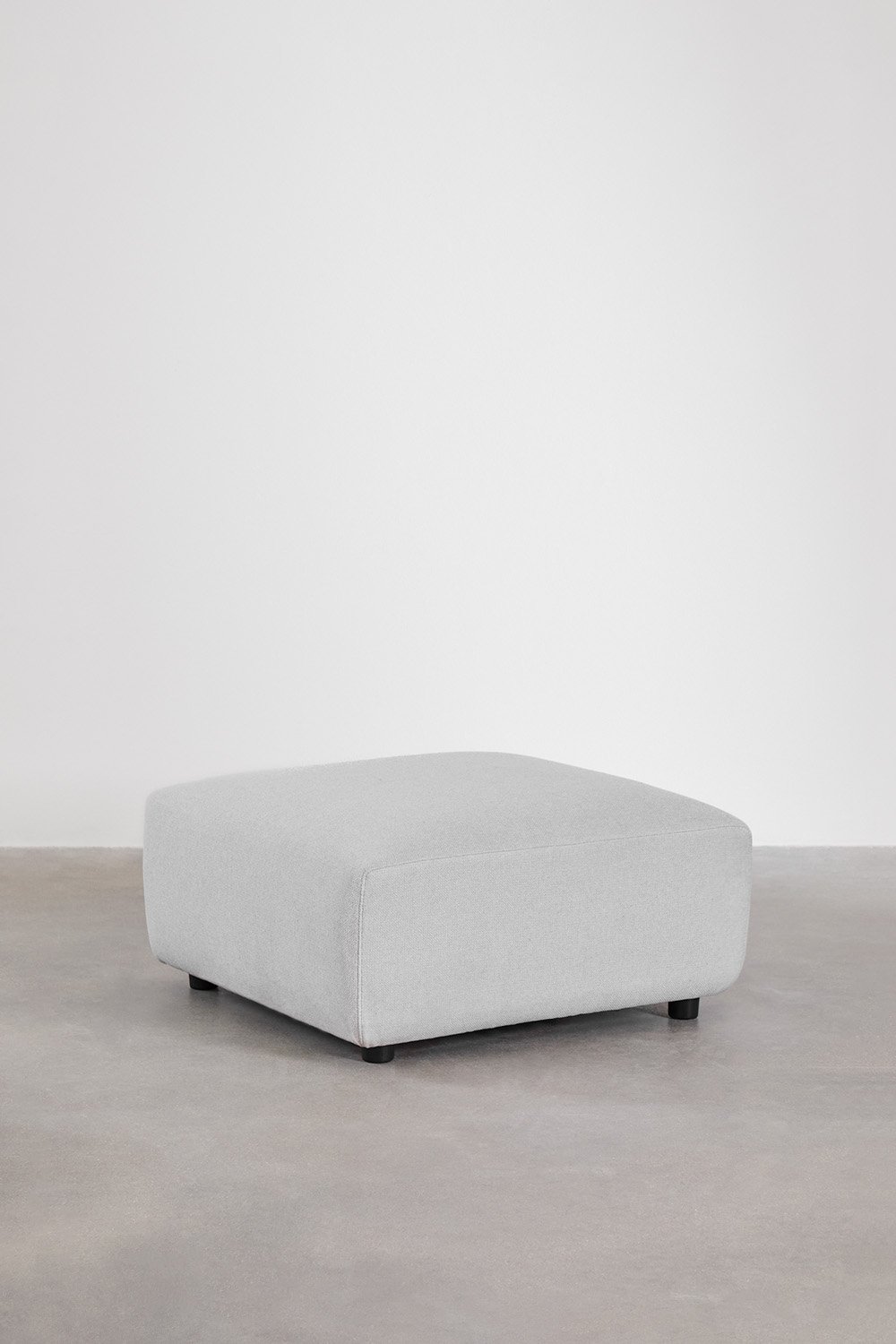 Sofà modulare a 4 pezzi con bracciolo alto e pouf (↔︎400 cm) Bruna