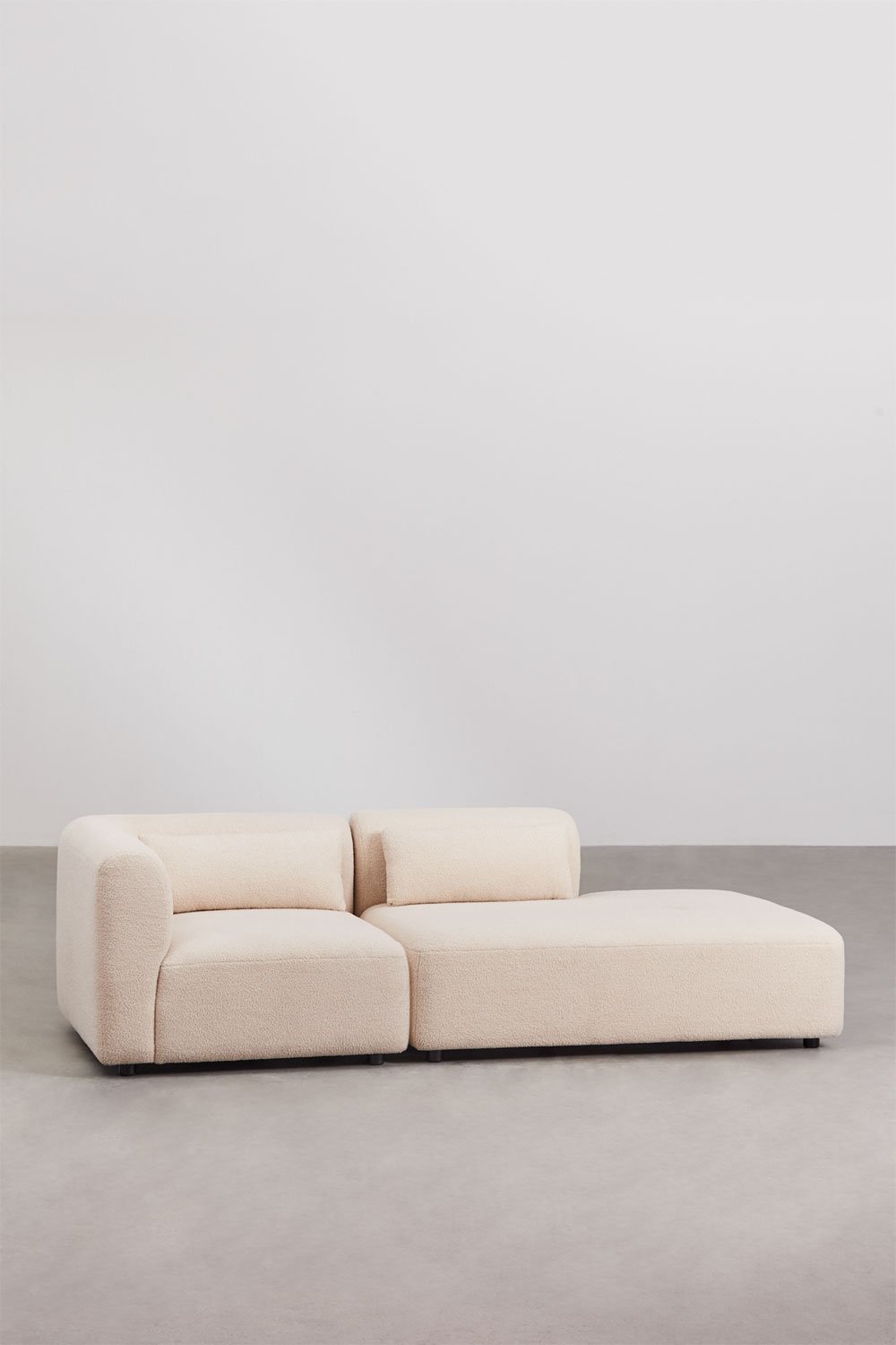 Divano modulare angolare in 2 pezzi Fogler con chaise lounge destra