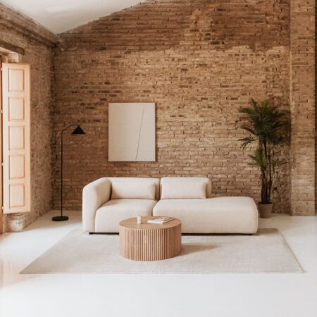 Divano modulare angolare in 2 pezzi Fogler con chaise lounge destra