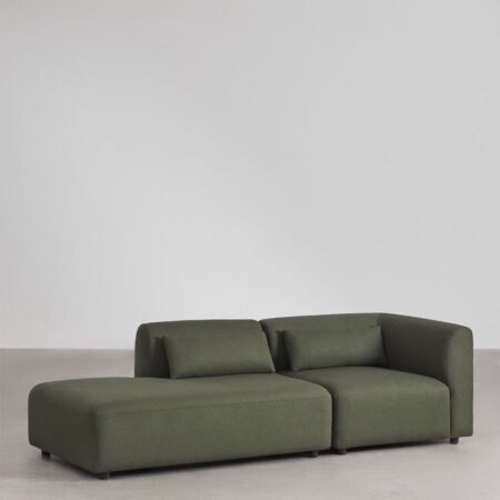 Divano modulare angolare in 2 pezzi Fogler con chaise lounge sinistra